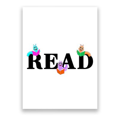 Read Cute Book Worms Poster
