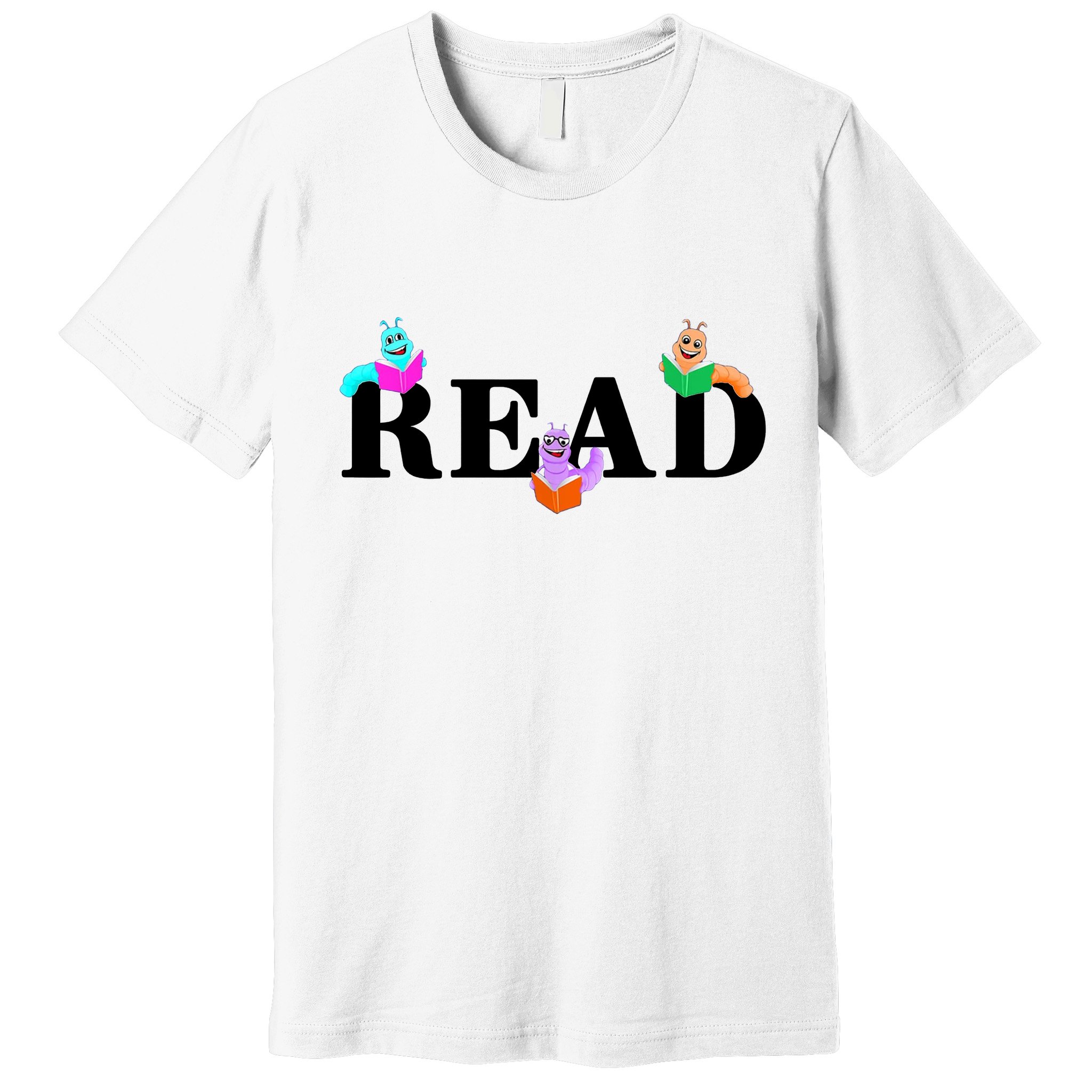 Read Cute Book Worms Premium T-Shirt