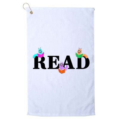 Read Cute Book Worms Golf Towel