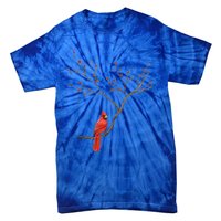 Red Cardinal Bird Lovers Birdwatching Birding Vintage Gift Cute Gift Tie-Dye T-Shirt