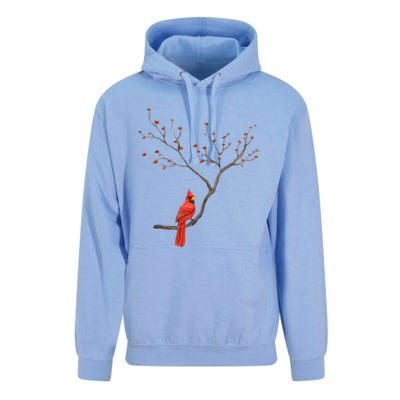 Red Cardinal Bird Lovers Birdwatching Birding Vintage Gift Cute Gift Unisex Surf Hoodie