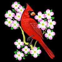 Red Cardinal Bird Dogwood Flower North Carolina Virginia Great Gift Impact Tech Backpack
