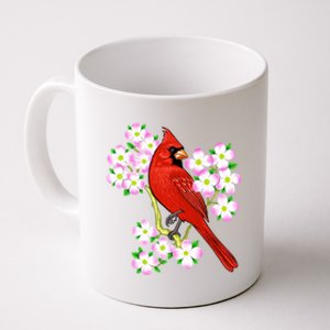 Red Cardinal Bird Dogwood Flower North Carolina Virginia Great Gift Coffee Mug