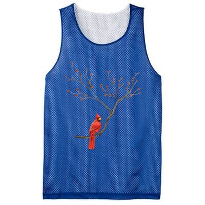 Red Cardinal Bird Lovers Birdwatching Birding Vintage Meaningful Gift Mesh Reversible Basketball Jersey Tank