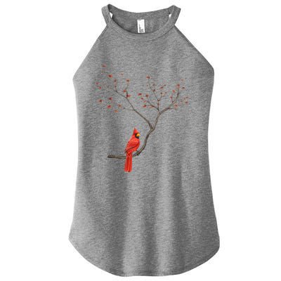 Red Cardinal Bird Lovers Birdwatching Birding Vintage Meaningful Gift Women's Perfect Tri Rocker Tank