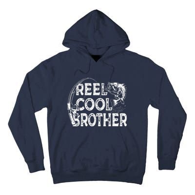 Reel Cool Brother Fisherman Valentine Fathers Day Christmas Tall Hoodie