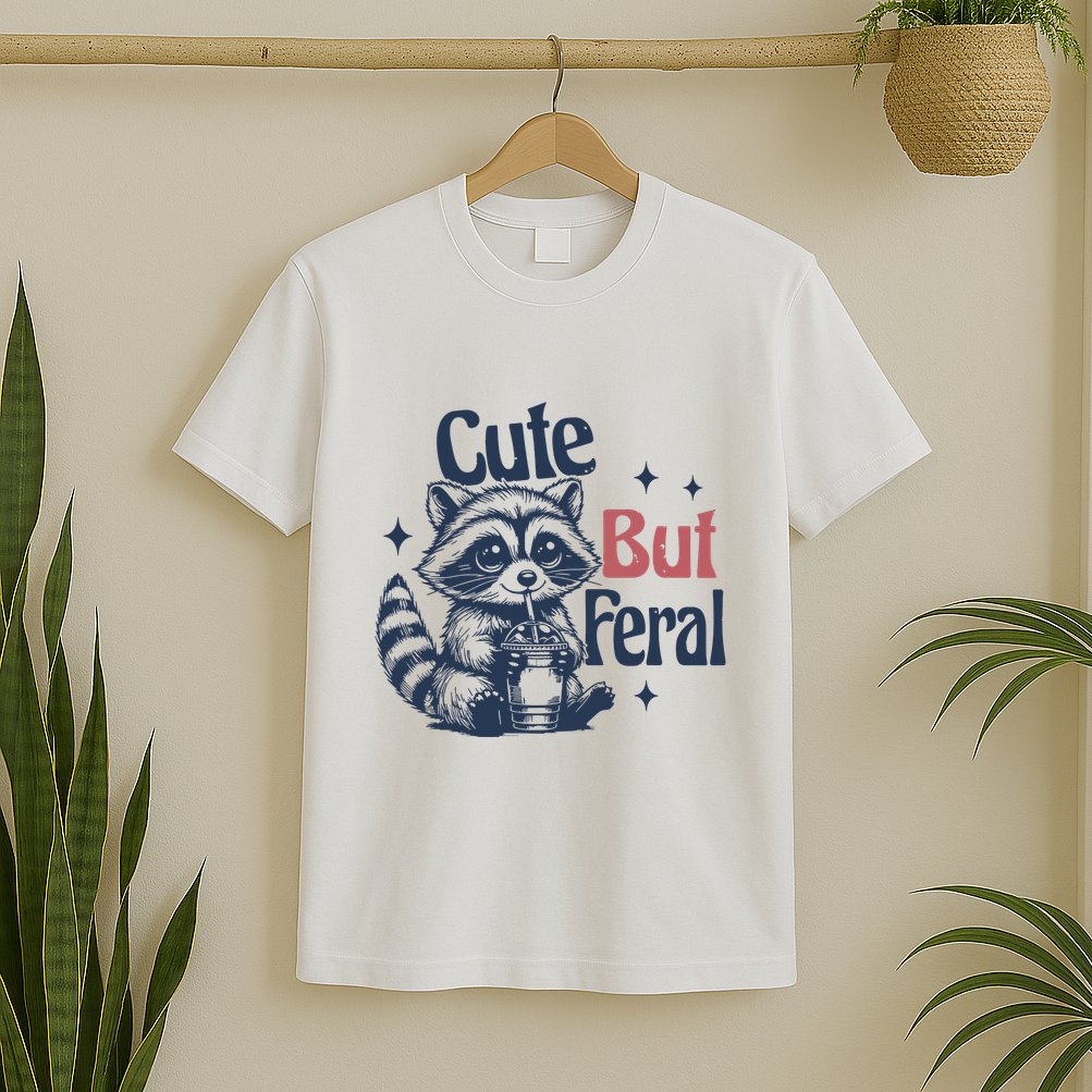 Raccoon Cute But Feral Vintage T-Shirt