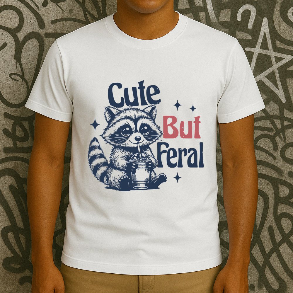 Raccoon Cute But Feral Vintage T-Shirt