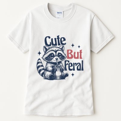 Raccoon Cute But Feral Vintage Tall T-Shirt