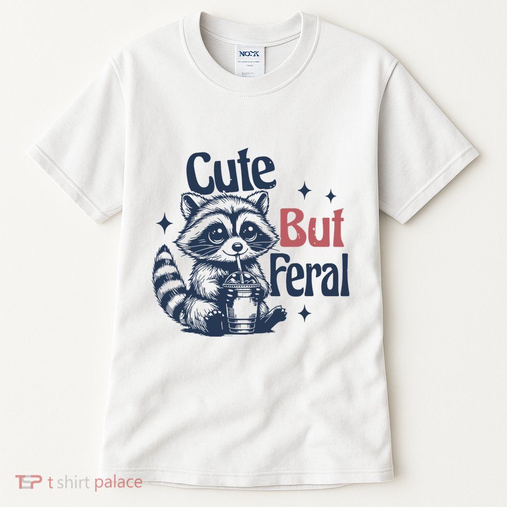Raccoon Cute But Feral Vintage Tall T-Shirt