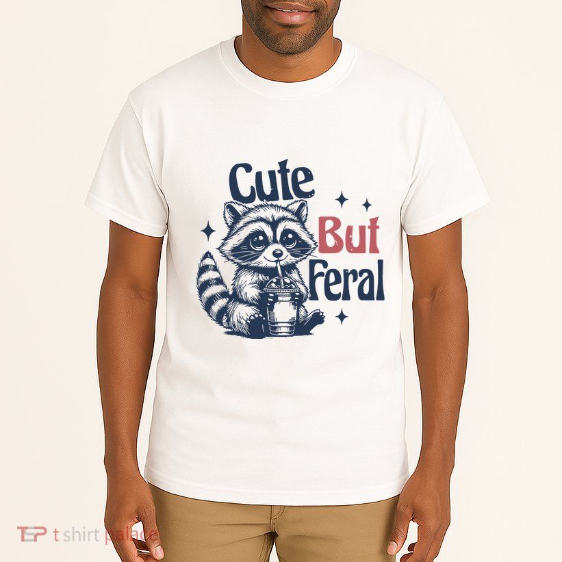 Raccoon Cute But Feral Vintage Tall T-Shirt