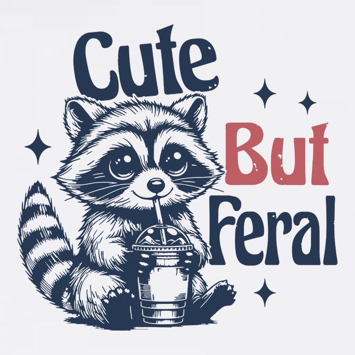 Raccoon Cute But Feral Vintage Button