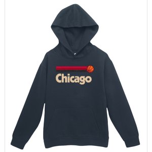 Red Chicago Basketball BBall City Illinois Retro Chicago Urban Pullover Hoodie