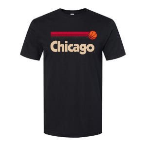 Red Chicago Basketball BBall City Illinois Retro Chicago Softstyle CVC T-Shirt