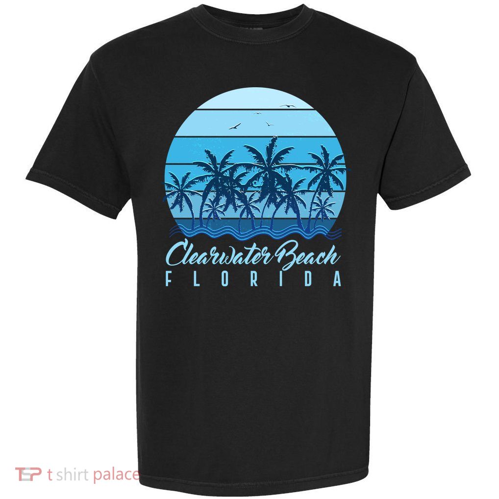 Retro Clearwater Beach Florida Garment-Dyed Heavyweight T-Shirt