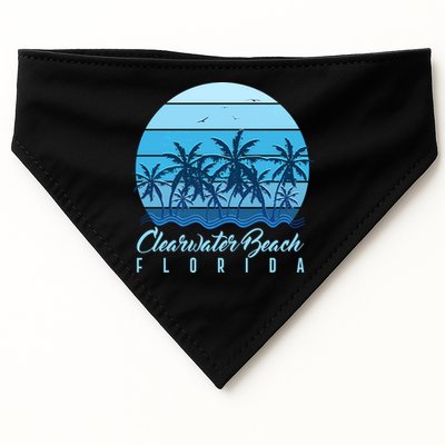 Retro Clearwater Beach Florida USA-Made Doggie Bandana