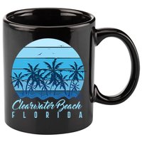 Retro Clearwater Beach Florida 11oz C Handle Ceramic Mug