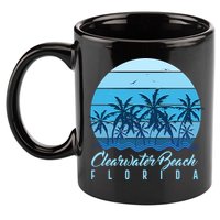 Retro Clearwater Beach Florida 11oz C Handle Ceramic Mug