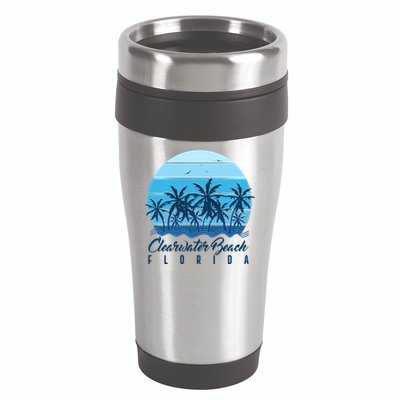 Retro Clearwater Beach Florida 16oz Travel Tumbler