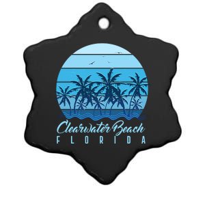 Retro Clearwater Beach Florida Ceramic Star Ornament