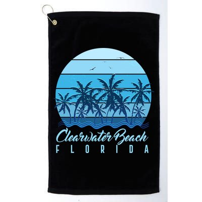 Retro Clearwater Beach Florida Golf Towel