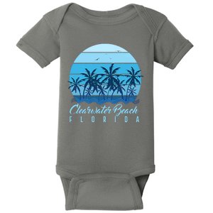 Retro Clearwater Beach Florida Baby Bodysuit