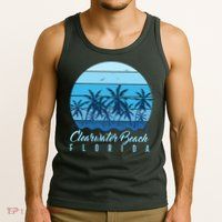 Retro Clearwater Beach Florida Tank Top