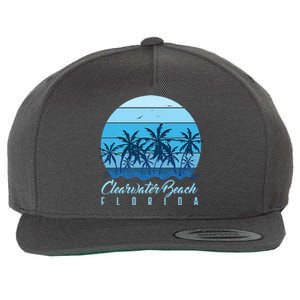 Retro Clearwater Beach Florida Wool Snapback Cap