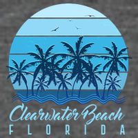 Retro Clearwater Beach Florida Wool Snapback Cap