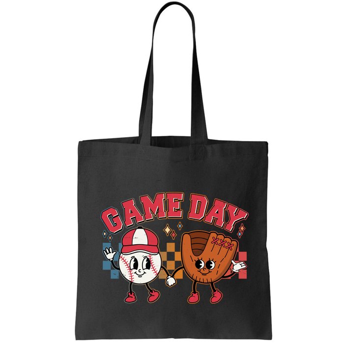 Retro Cartoon Baseball Game Day Bag