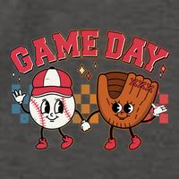 Retro Cartoon Baseball Game Day Vector Backpack