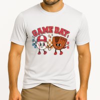 Retro Cartoon Baseball Game Day Cooling Performance Crew T-Shirt