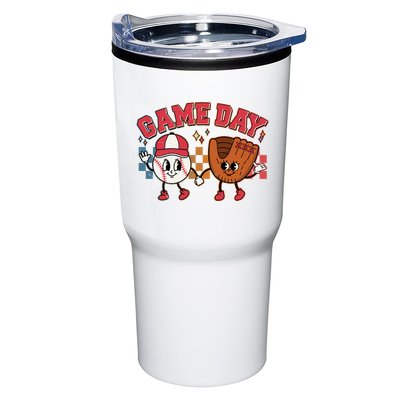 Retro Cartoon Baseball Game Day Tumbler
