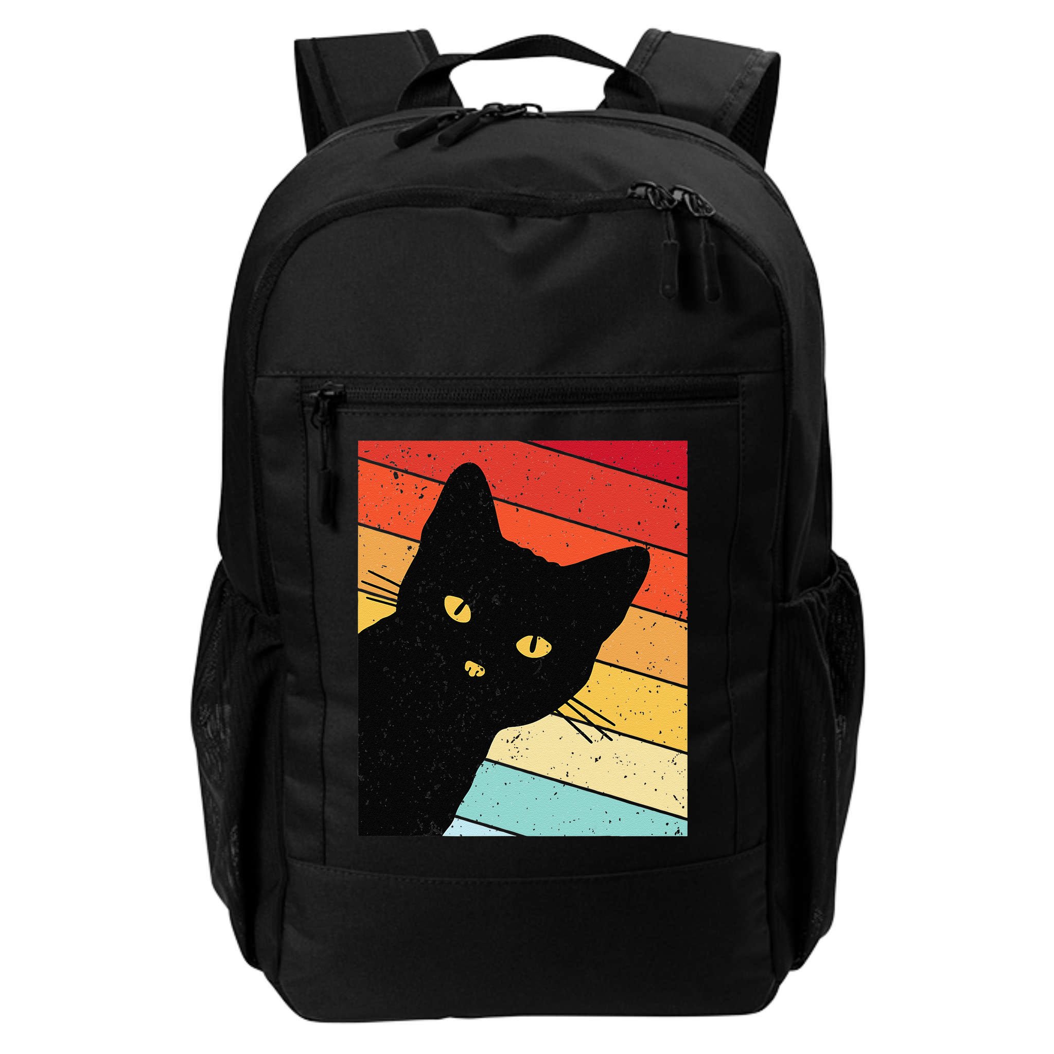 Retro Cat Black Cat Vintage Cat Cat Backpack