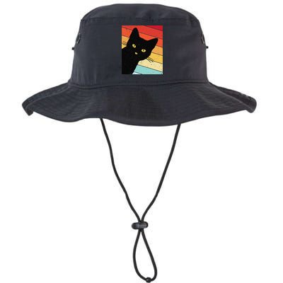 Retro Cat Black Cat Vintage Cat Cat Bucket Hat