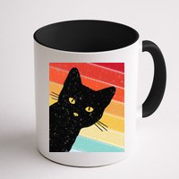 Retro Cat Black Cat Vintage Cat Cat Mug
