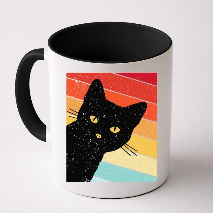 Retro Cat Black Cat Vintage Cat Cat Mug