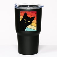 Retro Cat Black Cat Vintage Cat Cat Tumbler