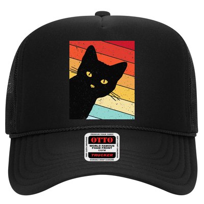 Retro Cat Black Cat Vintage Cat Cat Hat