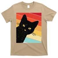 Retro Cat Black Cat Vintage Cat Cat T-Shirt