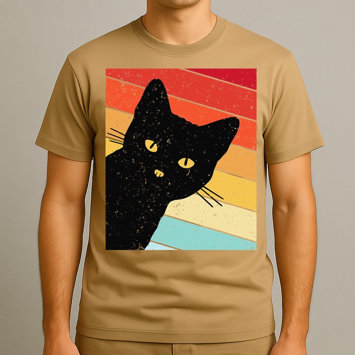 Retro Cat Black Cat Vintage Cat Cat T-Shirt