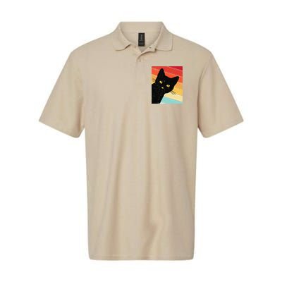 Retro Cat Black Cat Vintage Cat Cat Polo