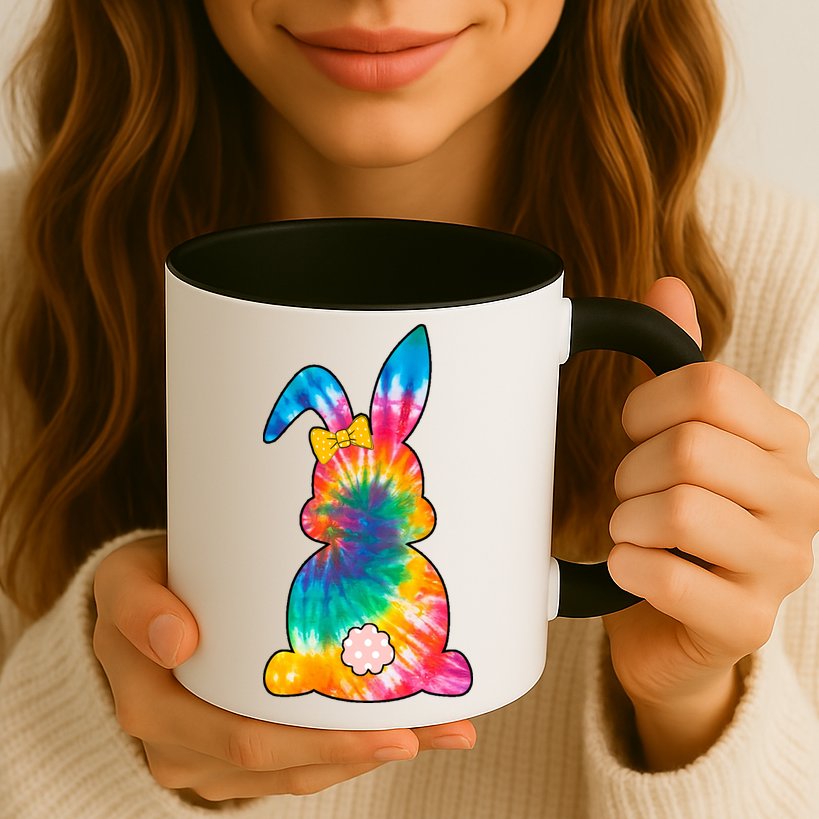 Rainbow Colorful Bunny Mug