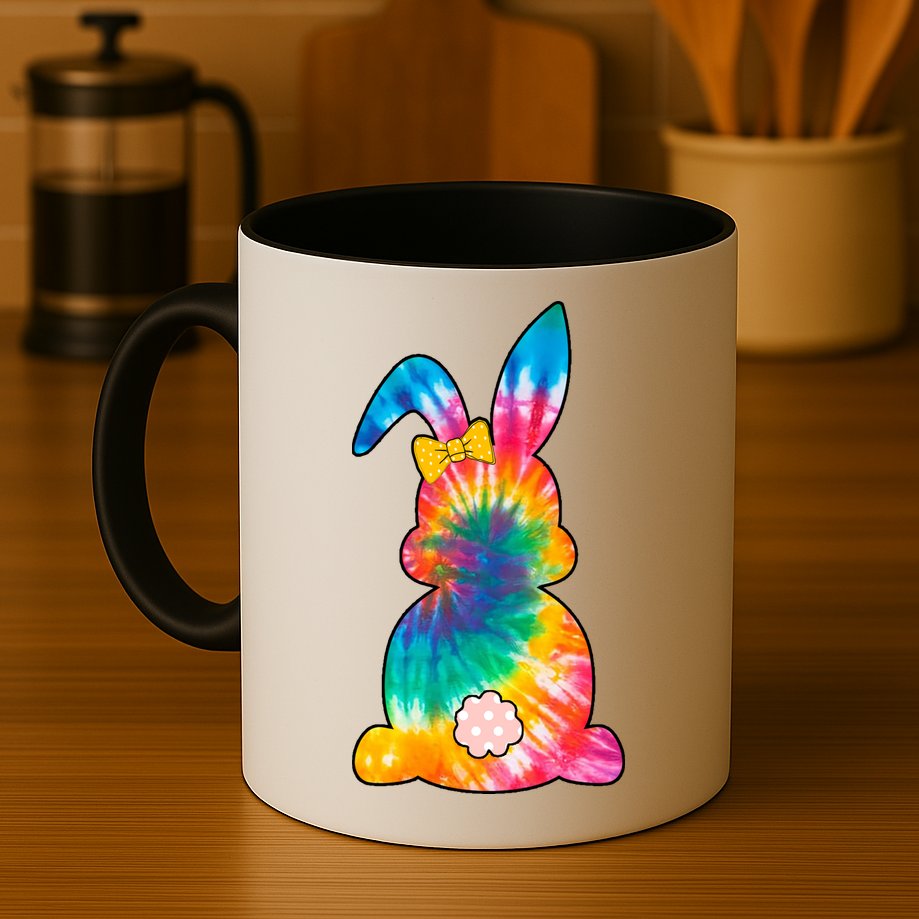 Rainbow Colorful Bunny Mug