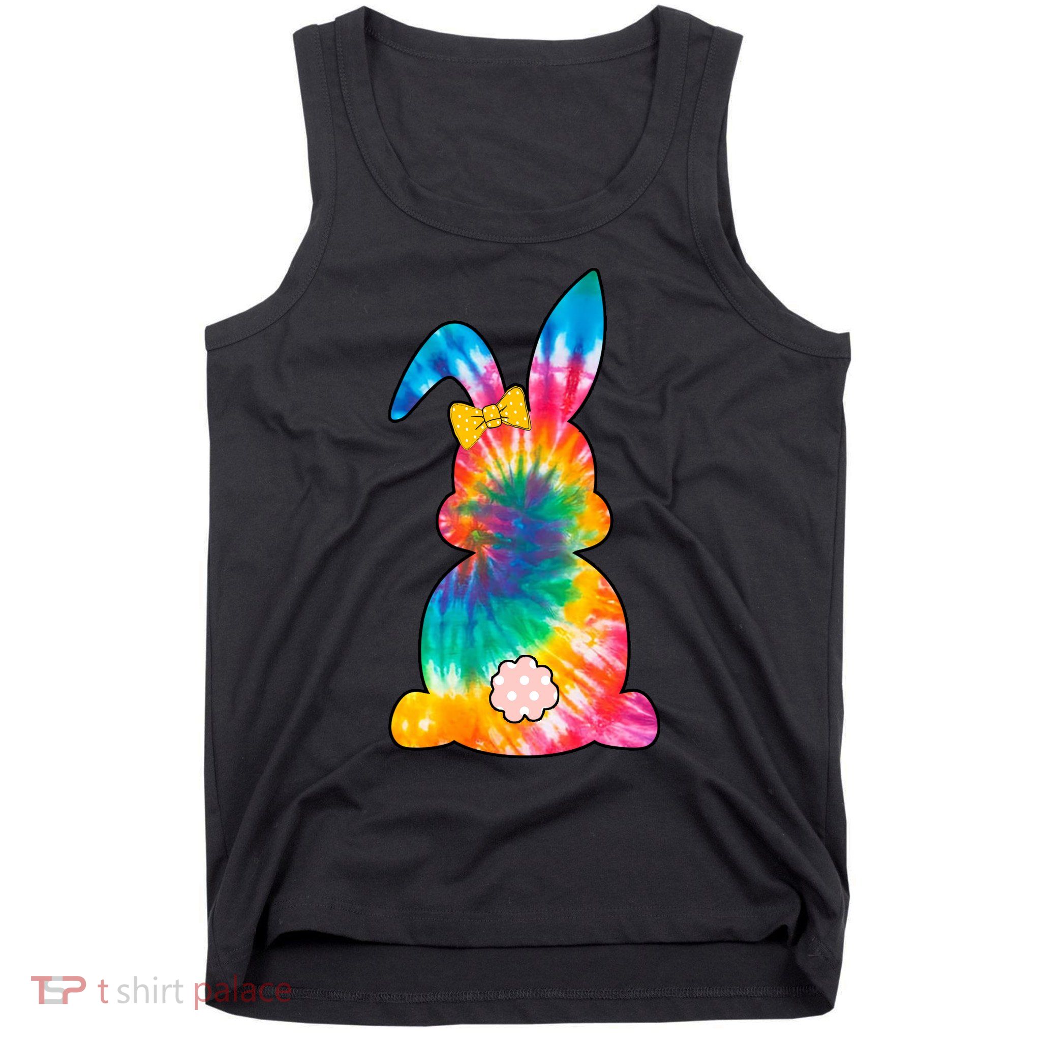 Rainbow Colorful Bunny Tank Top