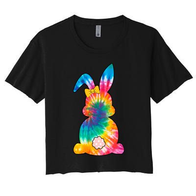 Rainbow Colorful Bunny Crop Top