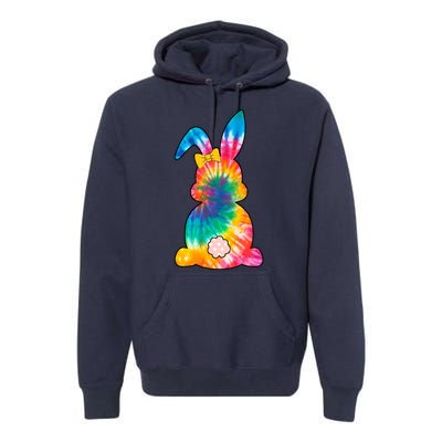 Rainbow Colorful Bunny Premium Hoodie