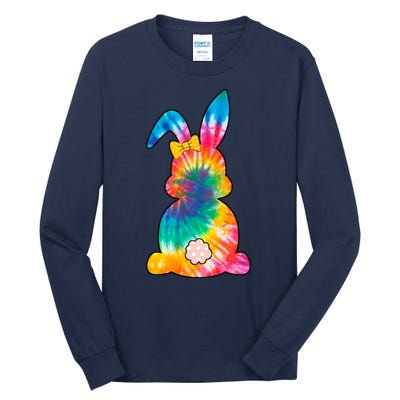 Rainbow Colorful Bunny Tall Long Sleeve T-Shirt