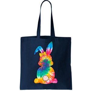 Rainbow Colorful Bunny Tote Bag