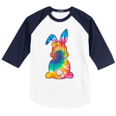 Rainbow Colorful Bunny Baseball Sleeve Shirt